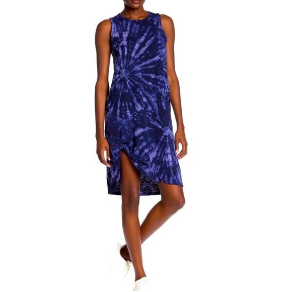 Anthropologie N:PHILANTHROPY LORI TIE DYE DRESS BLUE Medium - Picture 2 of 13